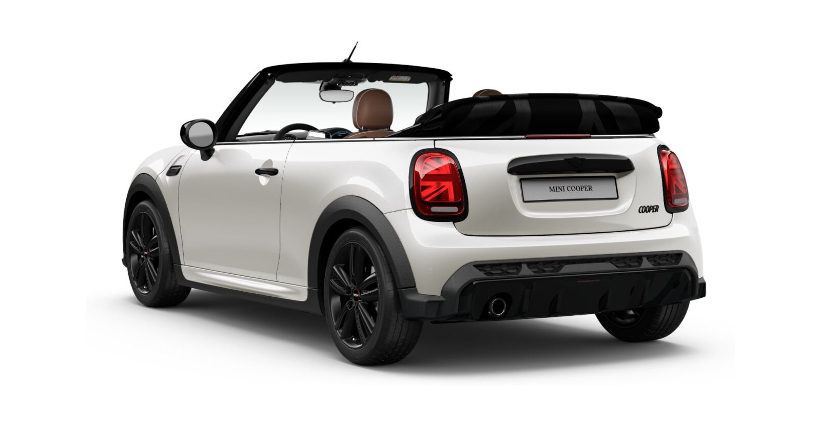 MINI MINI Cabrio in Weiß von hinten MINI MINI Cabrio in Weiß von hinten