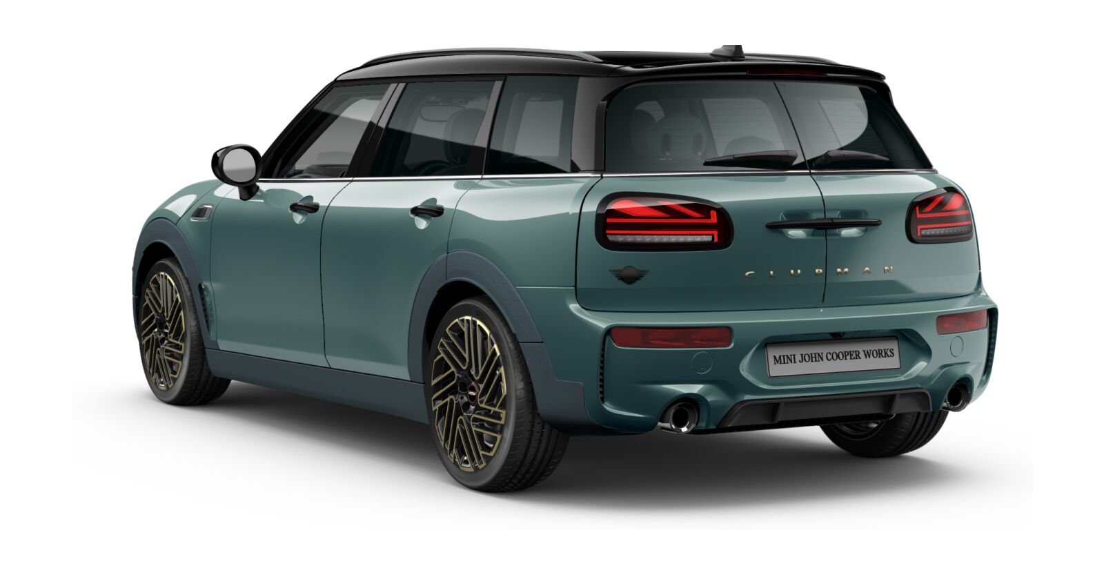 MINI MINI Clubman in Grün von hinten MINI MINI Clubman in Grün von hinten