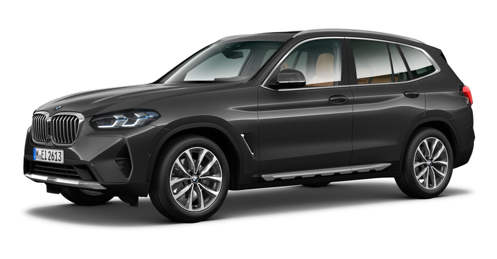 BMW X3 xDrive 20d in Grau von vorne BMW X3 xDrive 20d in Grau von vorne
