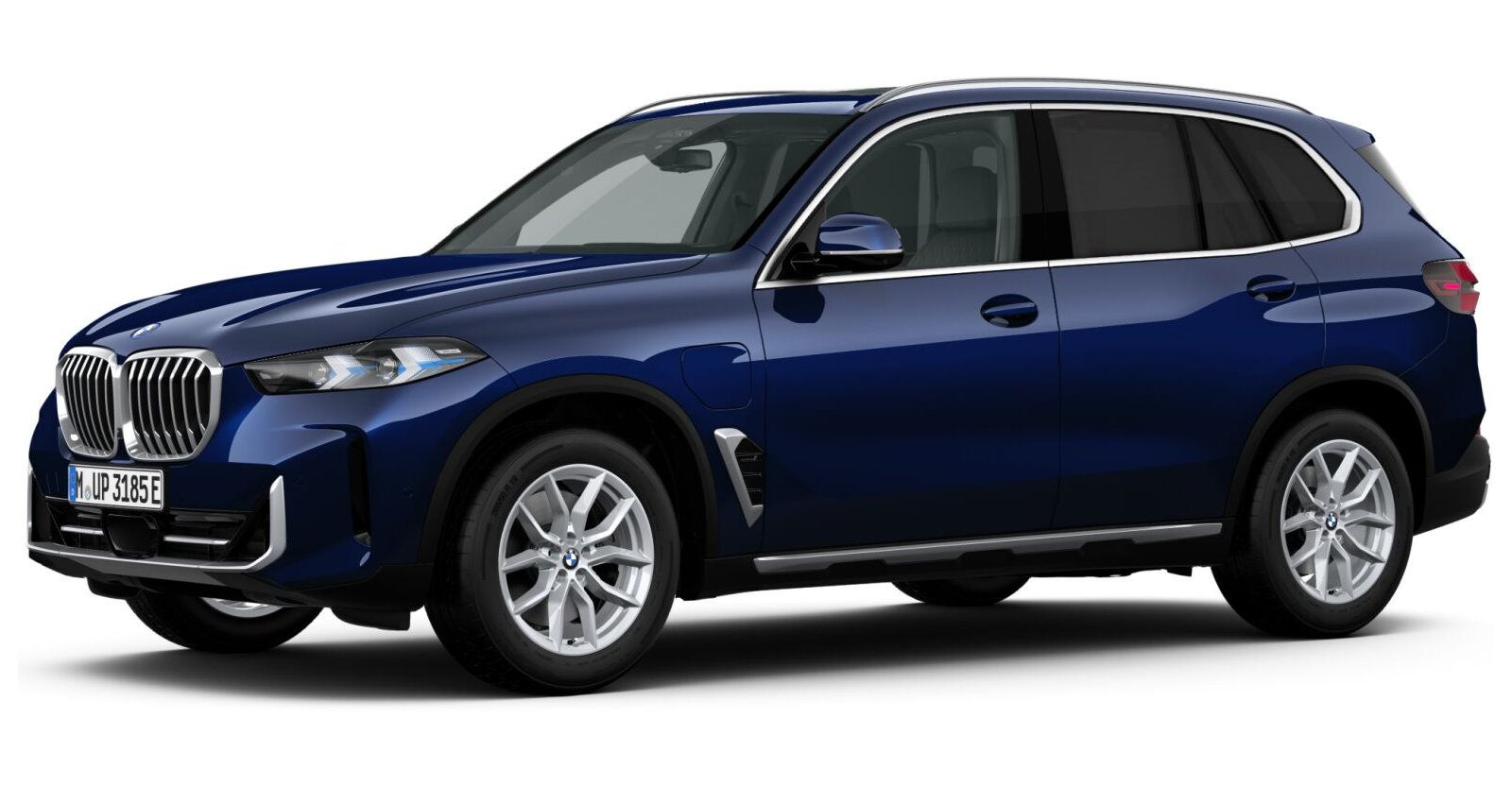 BMW X5 xDrive50e in Blau von vorne BMW X5 xDrive50e in Blau von vorne