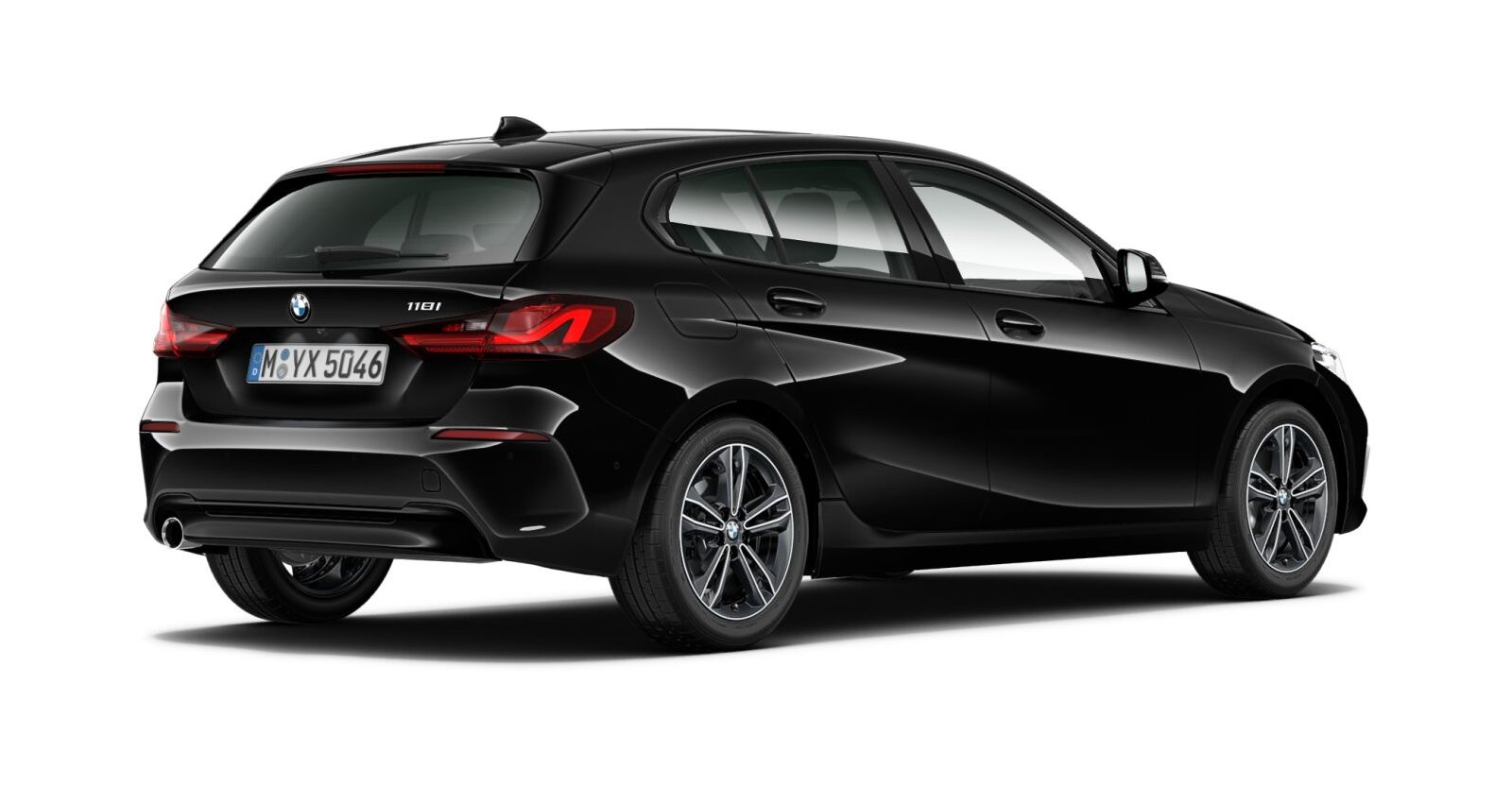BMW BMW 1er in Schwarz von hinten BMW BMW 1er in Schwarz von hinten