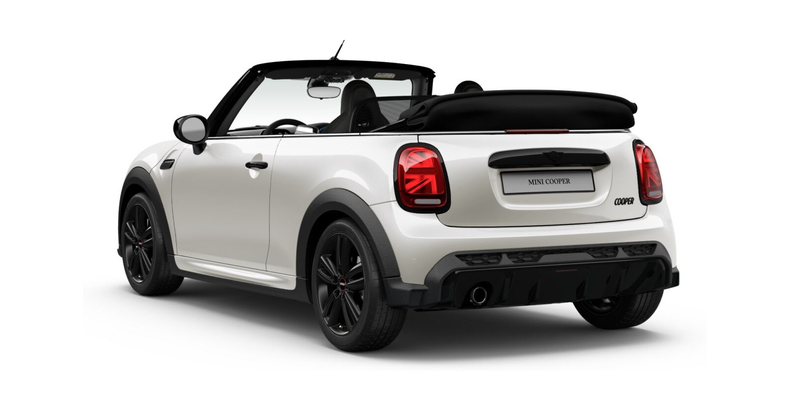 MINI MINI Cabrio in Weiß von hinten MINI MINI Cabrio in Weiß von hinten