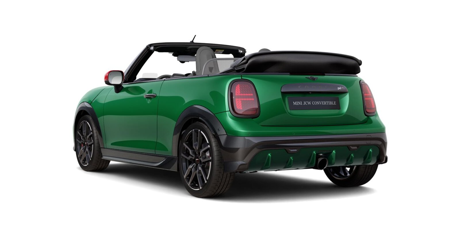 MINI MINI Cabrio in Grün von hinten MINI MINI Cabrio in Grün von hinten