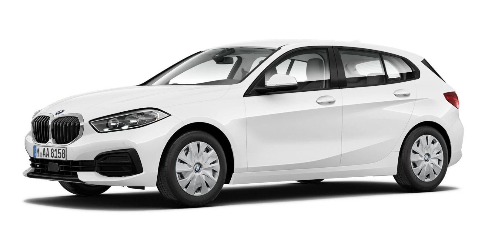 BMW BMW 1er in Weiß von vorne BMW BMW 1er in Weiß von vorne