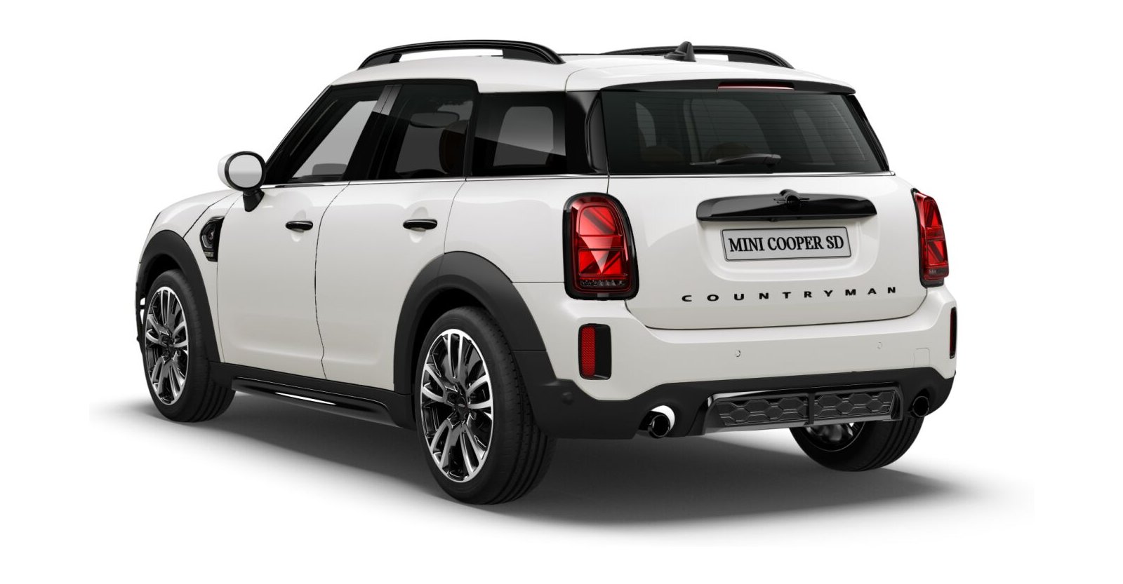 MINI MINI Countryman in Weiß von hinten MINI MINI Countryman in Weiß von hinten