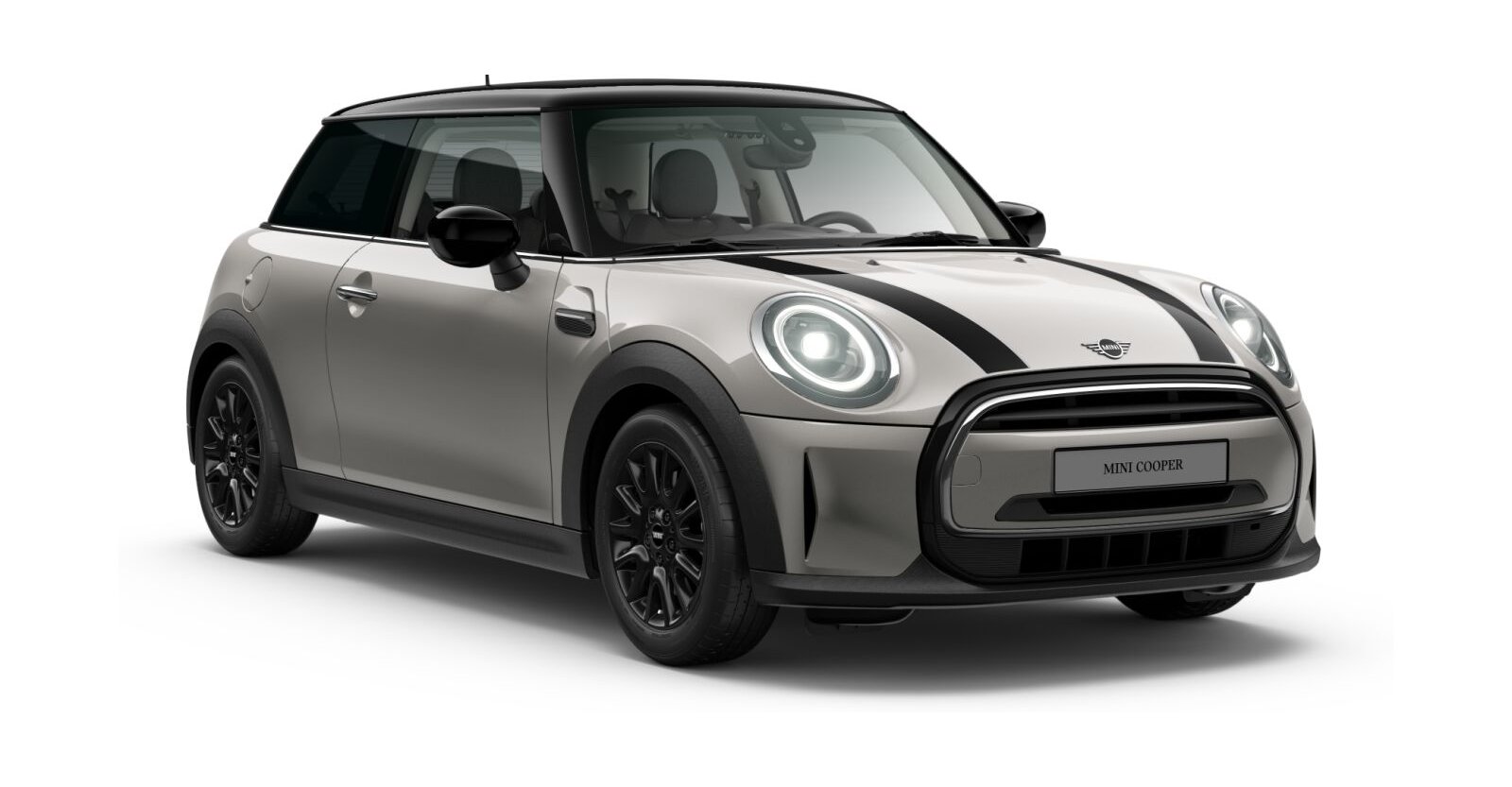 MINI Cooper 3-Türer in Silber von vorne MINI Cooper 3-Türer in Silber von vorne