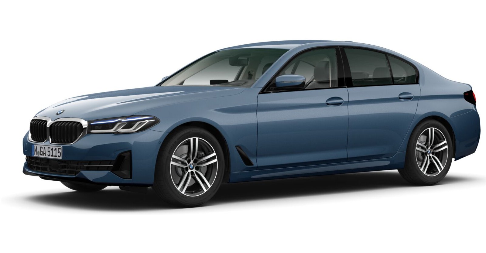 BMW BMW 5er in Blau von vorne BMW BMW 5er in Blau von vorne
