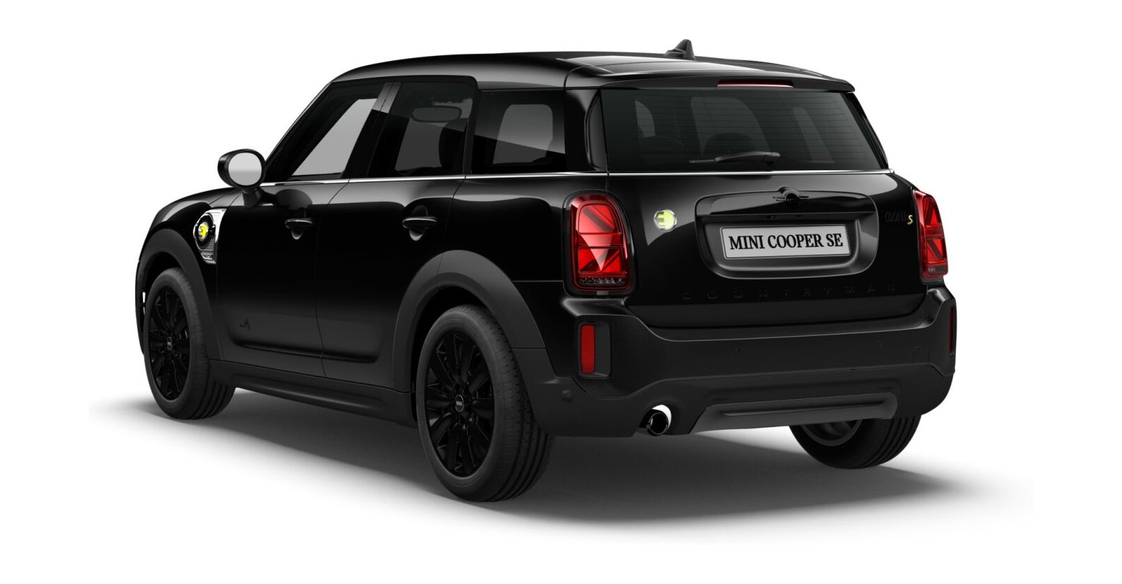MINI MINI Countryman in Schwarz von hinten MINI MINI Countryman in Schwarz von hinten