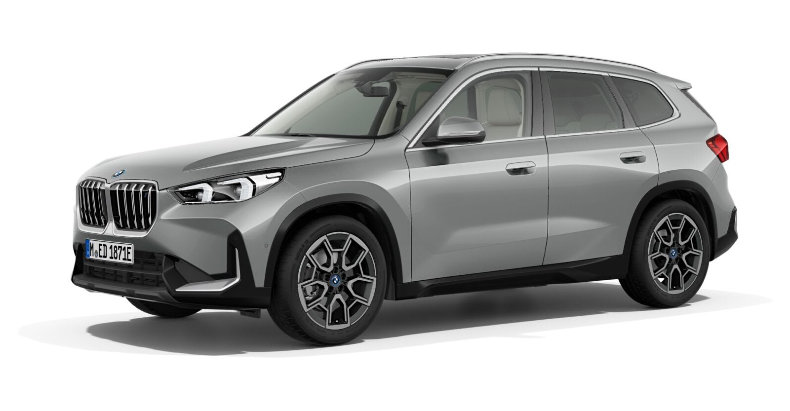 BMW iX1 xDrive30 in Grau von vorne BMW iX1 xDrive30 in Grau von vorne