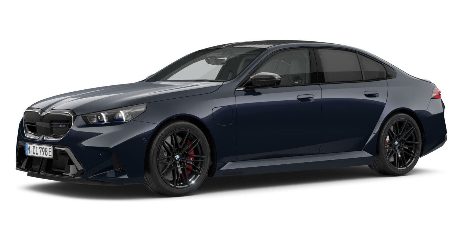 BMW M5 Limousine in Schwarz von vorne BMW M5 Limousine in Schwarz von vorne