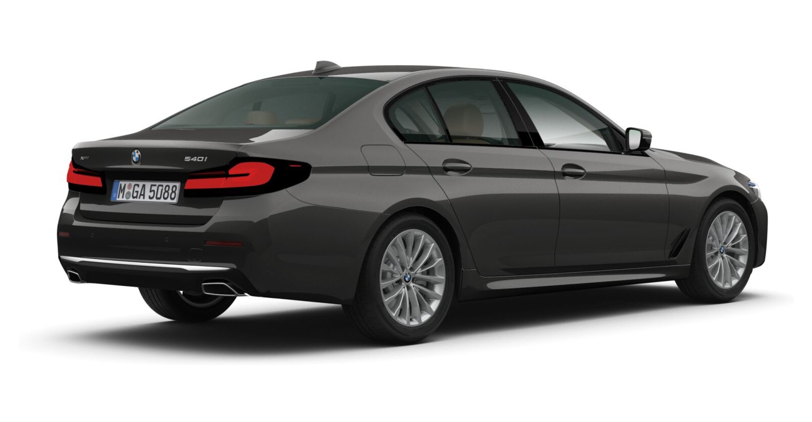 BMW BMW 5er in Grau von hinten BMW BMW 5er in Grau von hinten