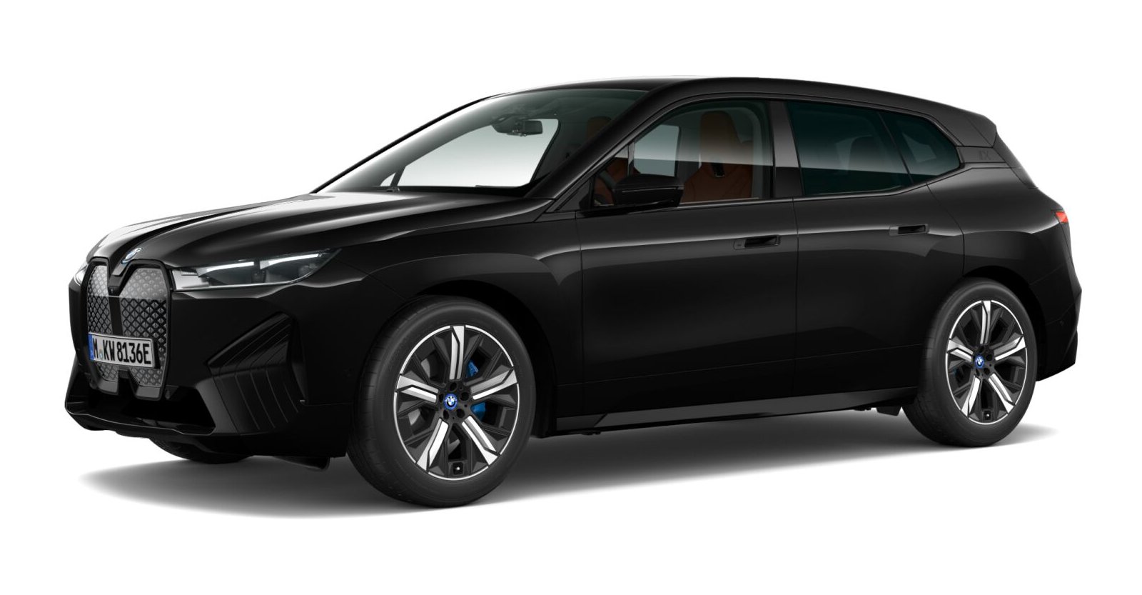 BMW BMW I in Schwarz von vorne BMW BMW I in Schwarz von vorne
