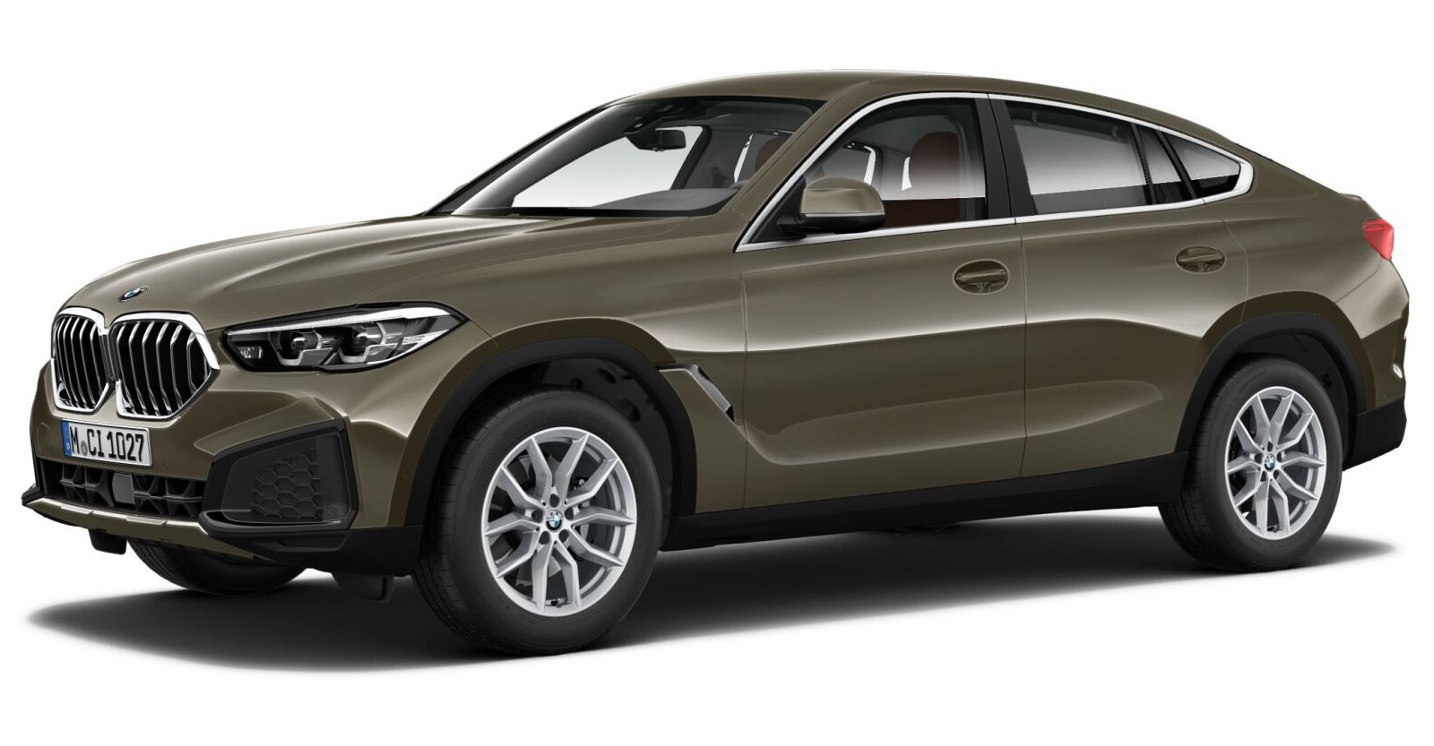 BMW X6 xDrive40i in Grün von vorne BMW X6 xDrive40i in Grün von vorne