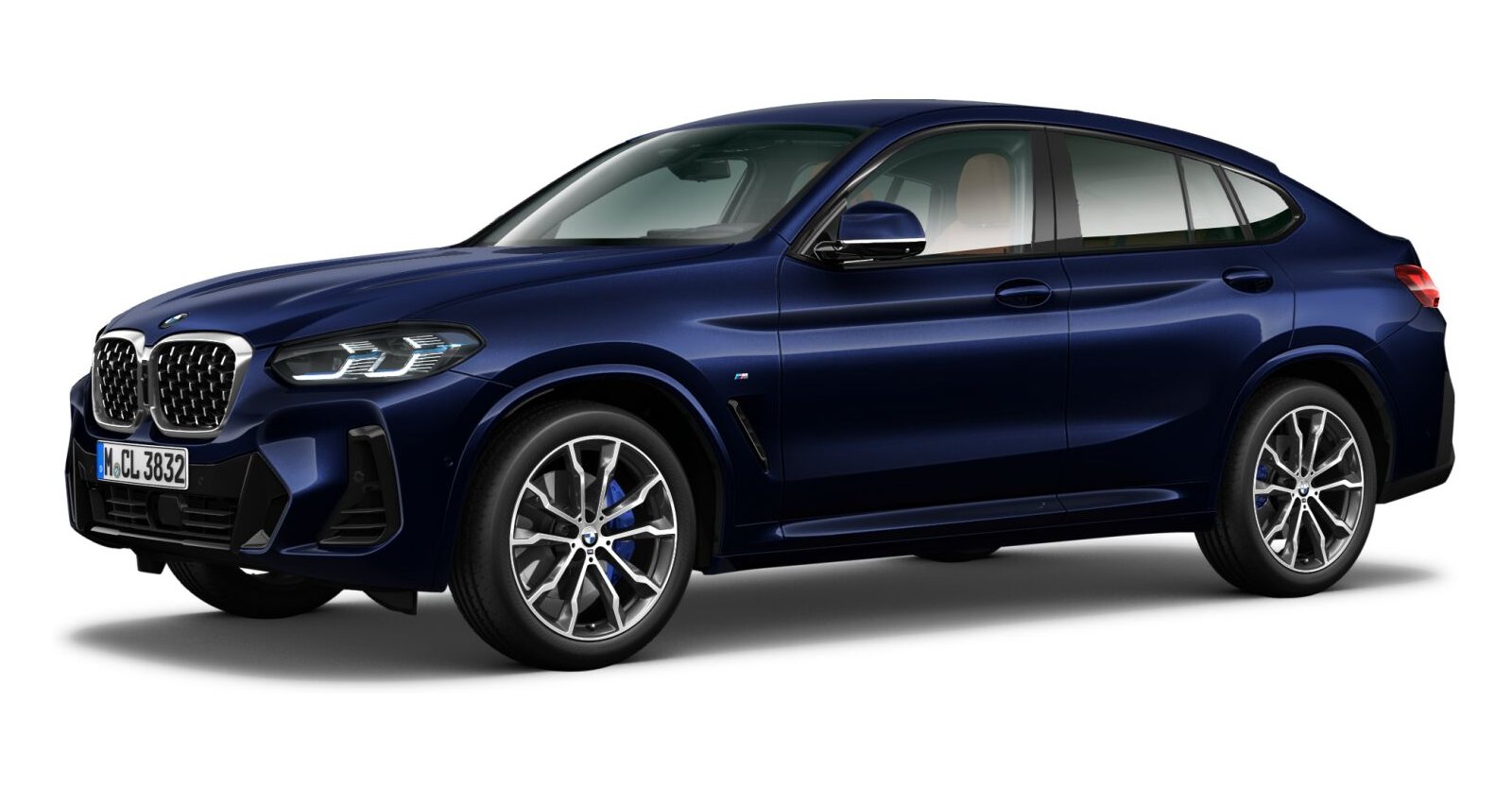 BMW BMW X in Blau von vorne BMW BMW X in Blau von vorne