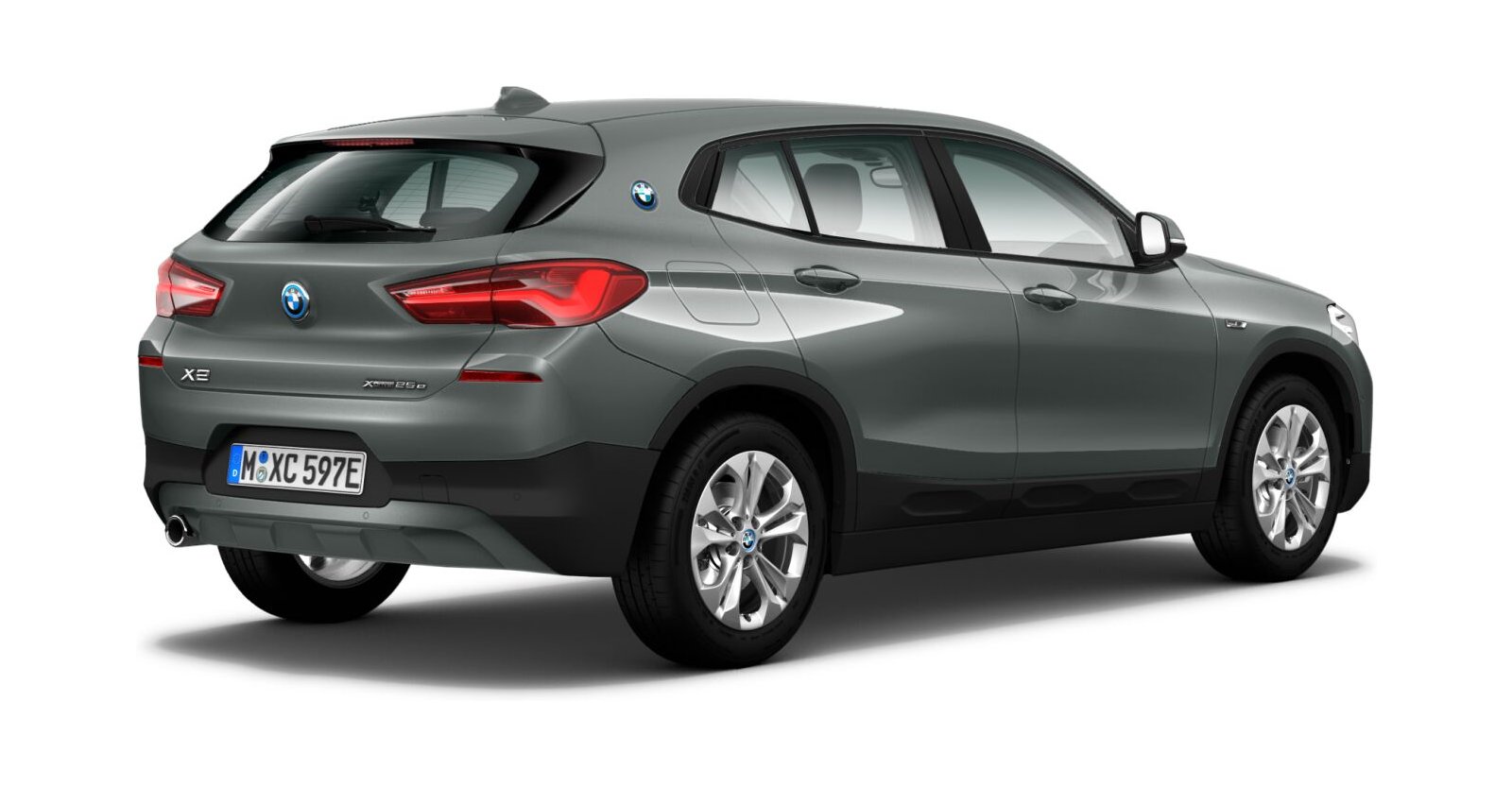 BMW BMW X in Grau von hinten BMW BMW X in Grau von hinten