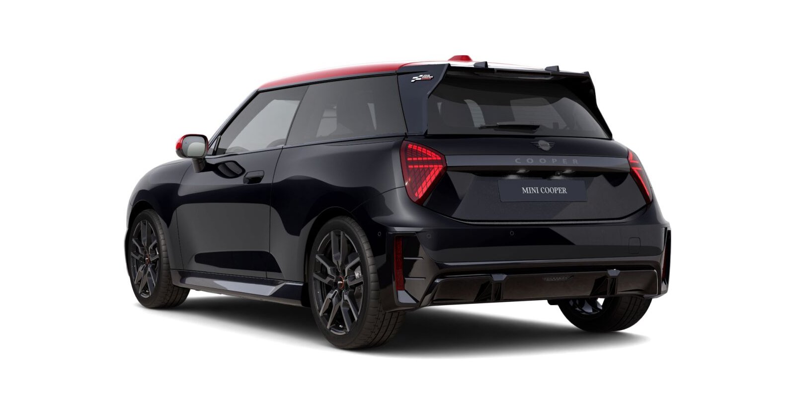 MINI MINI 3-Türer in Schwarz von hinten