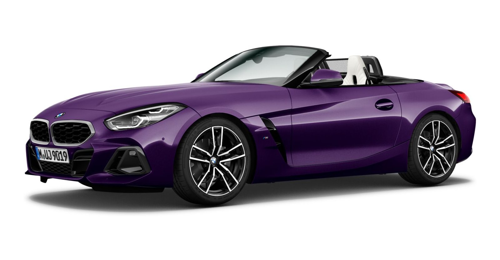 BMW BMW Z in Lila von vorne BMW BMW Z in Lila von vorne