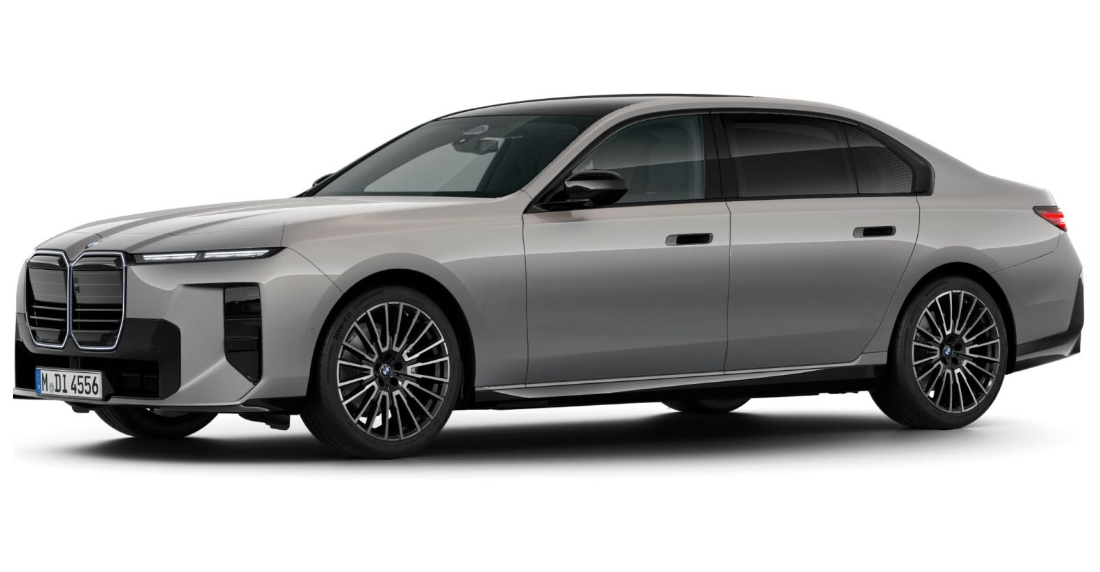 BMW 740 xDrive Limousine in Grau von vorne BMW 740 xDrive Limousine in Grau von vorne