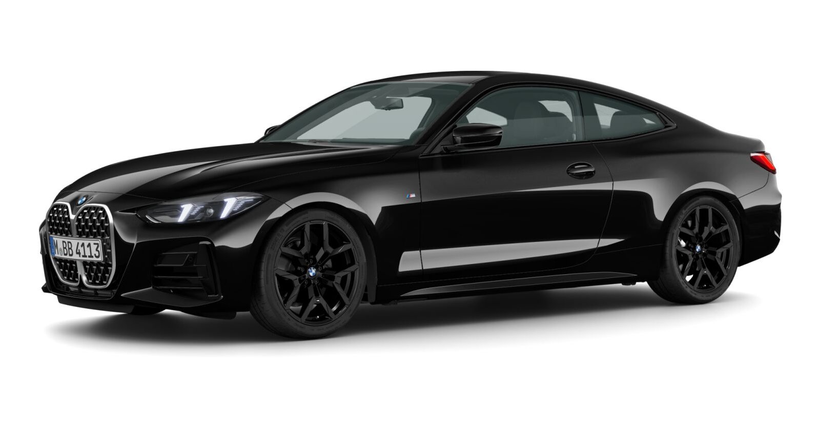 BMW BMW 4er in Schwarz von vorne BMW BMW 4er in Schwarz von vorne