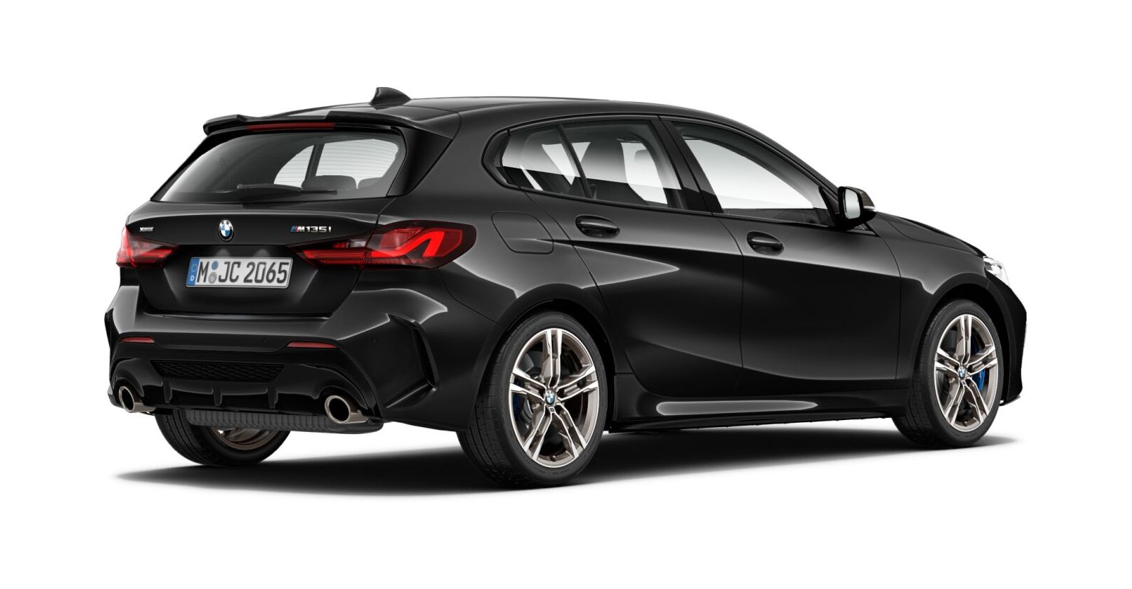BMW BMW 1er in Schwarz von hinten BMW BMW 1er in Schwarz von hinten
