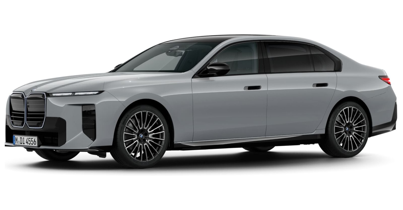 BMW 740 xDrive Limousine in Grau von vorne BMW 740 xDrive Limousine in Grau von vorne