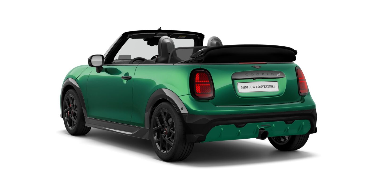 MINI MINI Cabrio in Grün von hinten