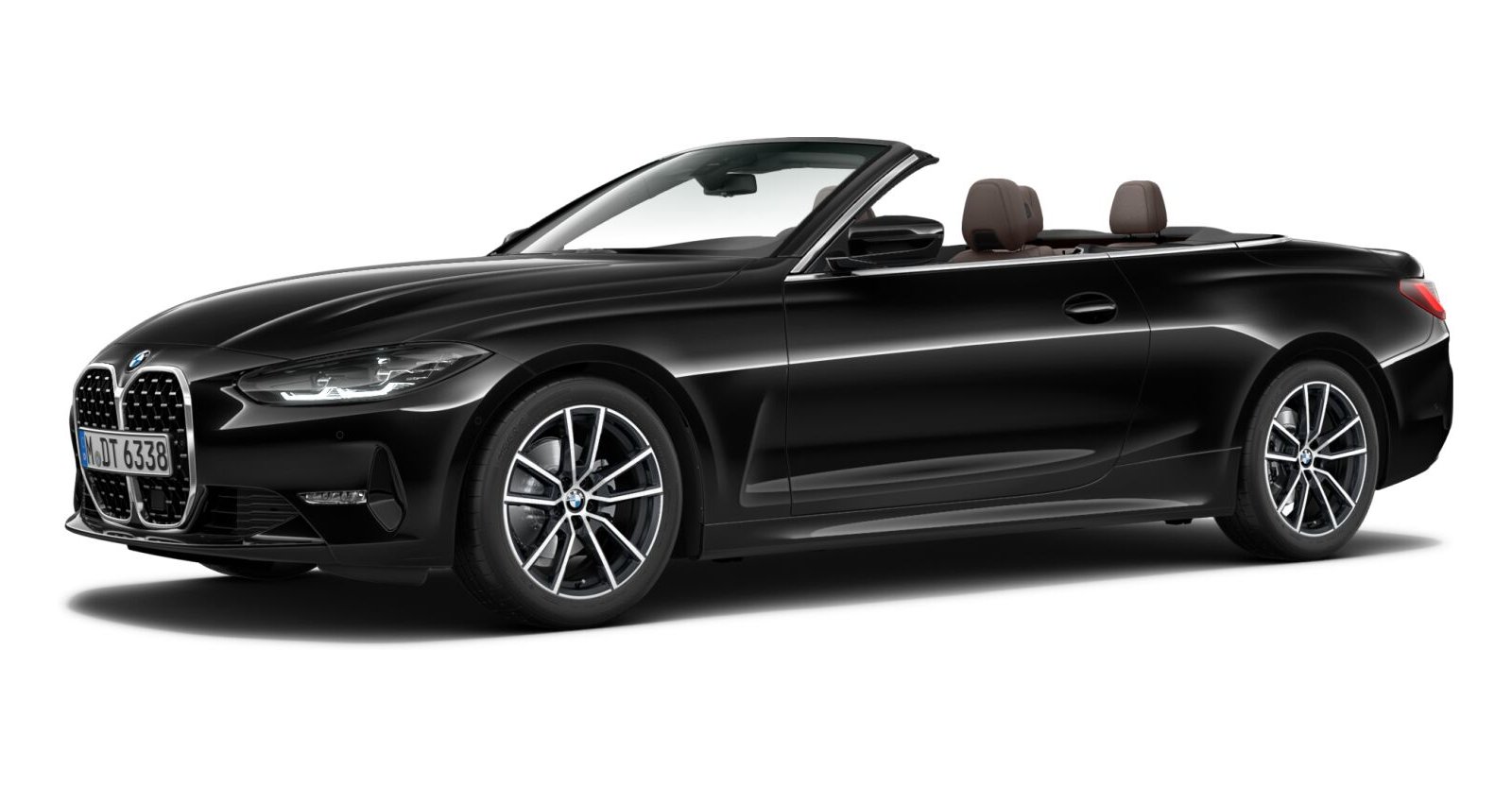 BMW BMW 4er in Schwarz von vorne BMW BMW 4er in Schwarz von vorne