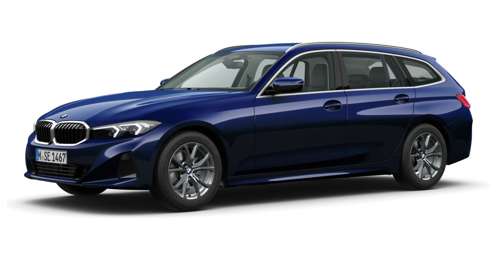BMW BMW 3er in Blau von vorne BMW BMW 3er in Blau von vorne