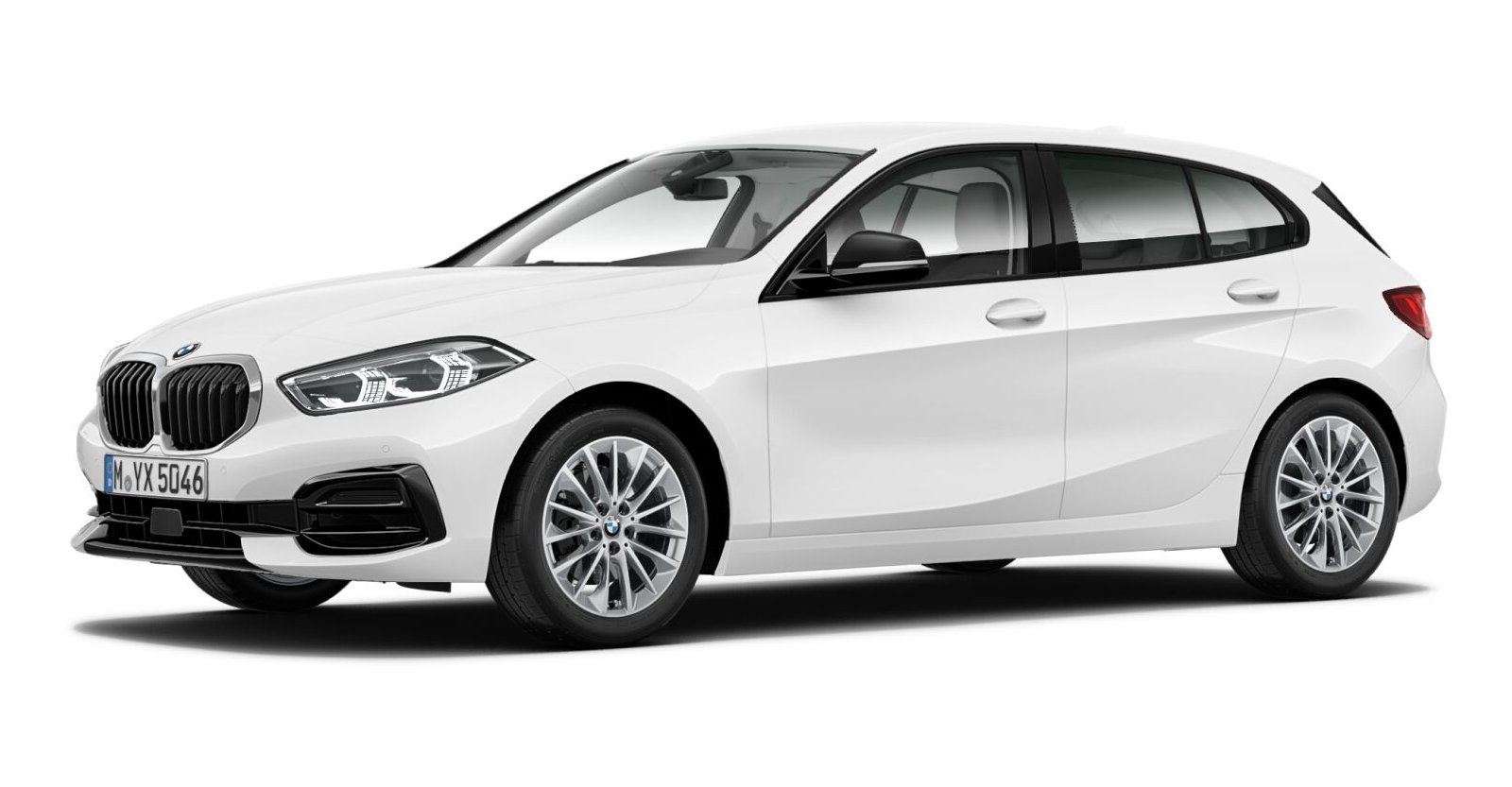 BMW BMW 1er in Weiß von vorne BMW BMW 1er in Weiß von vorne
