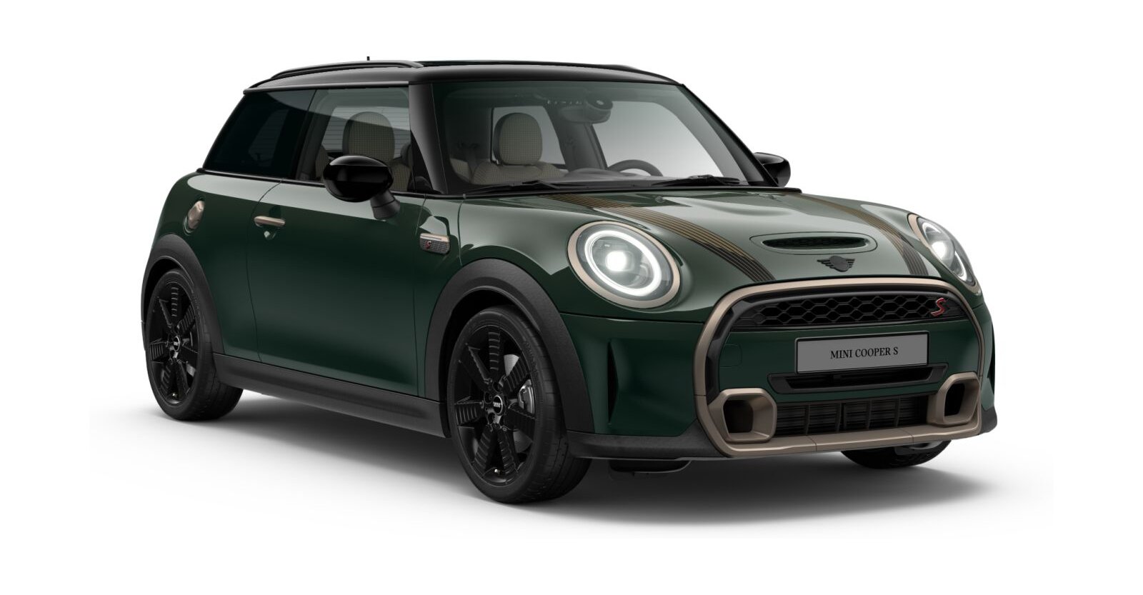 MINI Cooper S 3-Türer in Grün von vorne MINI Cooper S 3-Türer in Grün von vorne