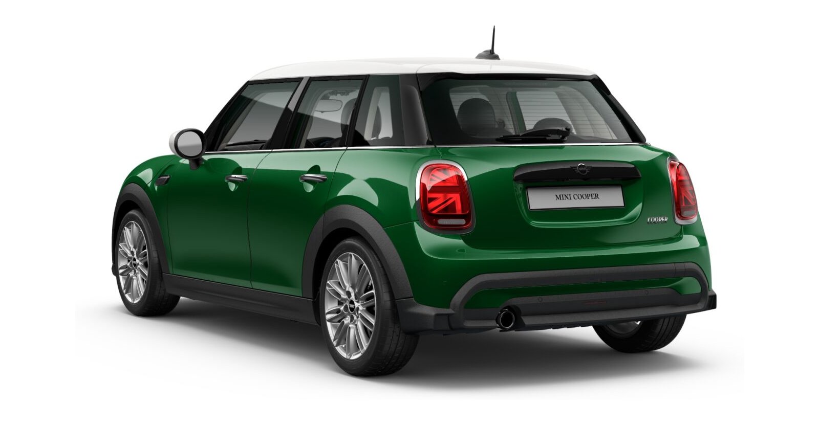 MINI MINI 5-Türer in Grün von hinten