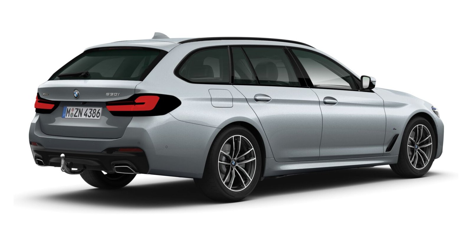 BMW BMW 5er in Grau von hinten BMW BMW 5er in Grau von hinten