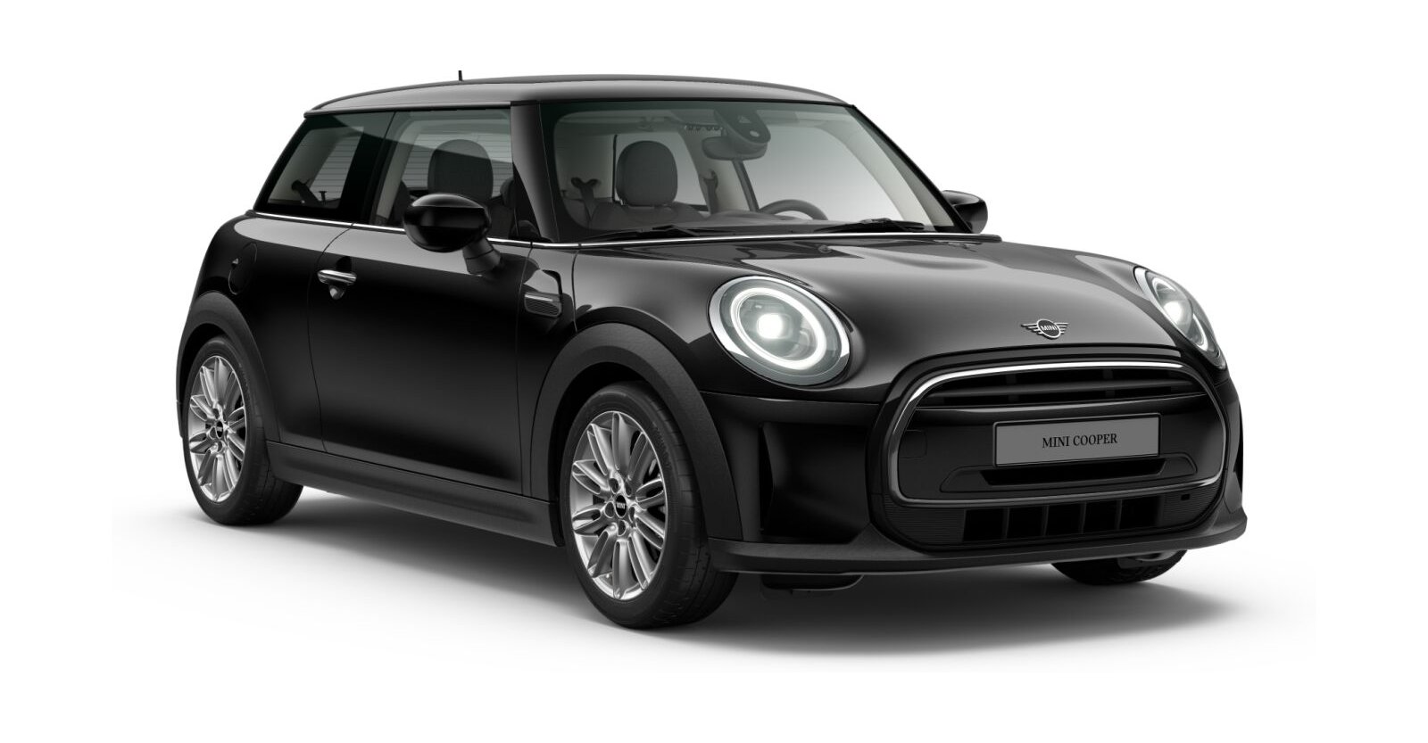MINI MINI 3-Türer in Schwarz von vorne MINI MINI 3-Türer in Schwarz von vorne
