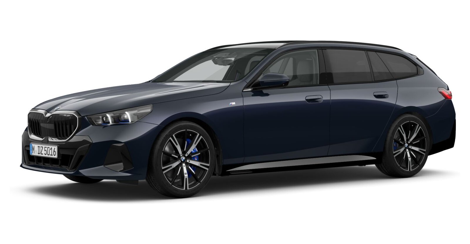 BMW 540d xDrive Touring in Schwarz von vorne BMW 540d xDrive Touring in Schwarz von vorne