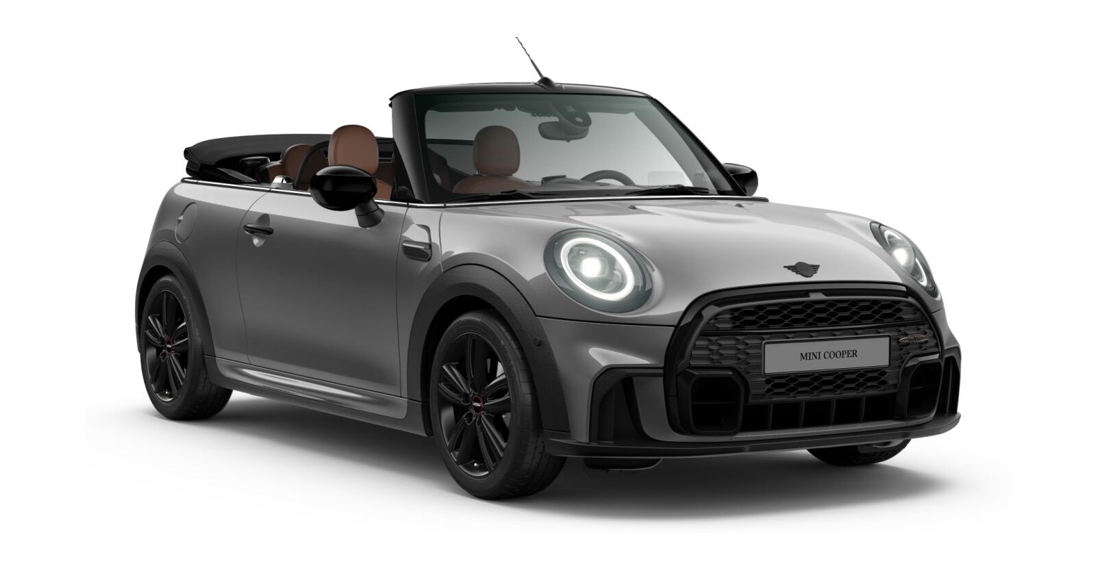 MINI Cooper Cabrio in Grau von vorne MINI Cooper Cabrio in Grau von vorne
