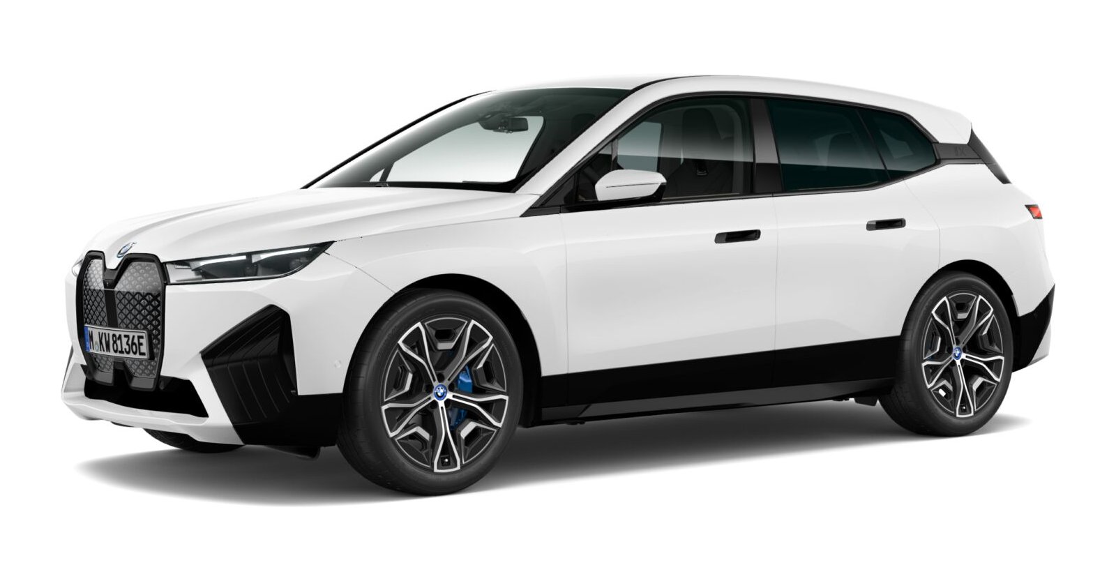 BMW BMW I in Weiß von vorne BMW BMW I in Weiß von vorne
