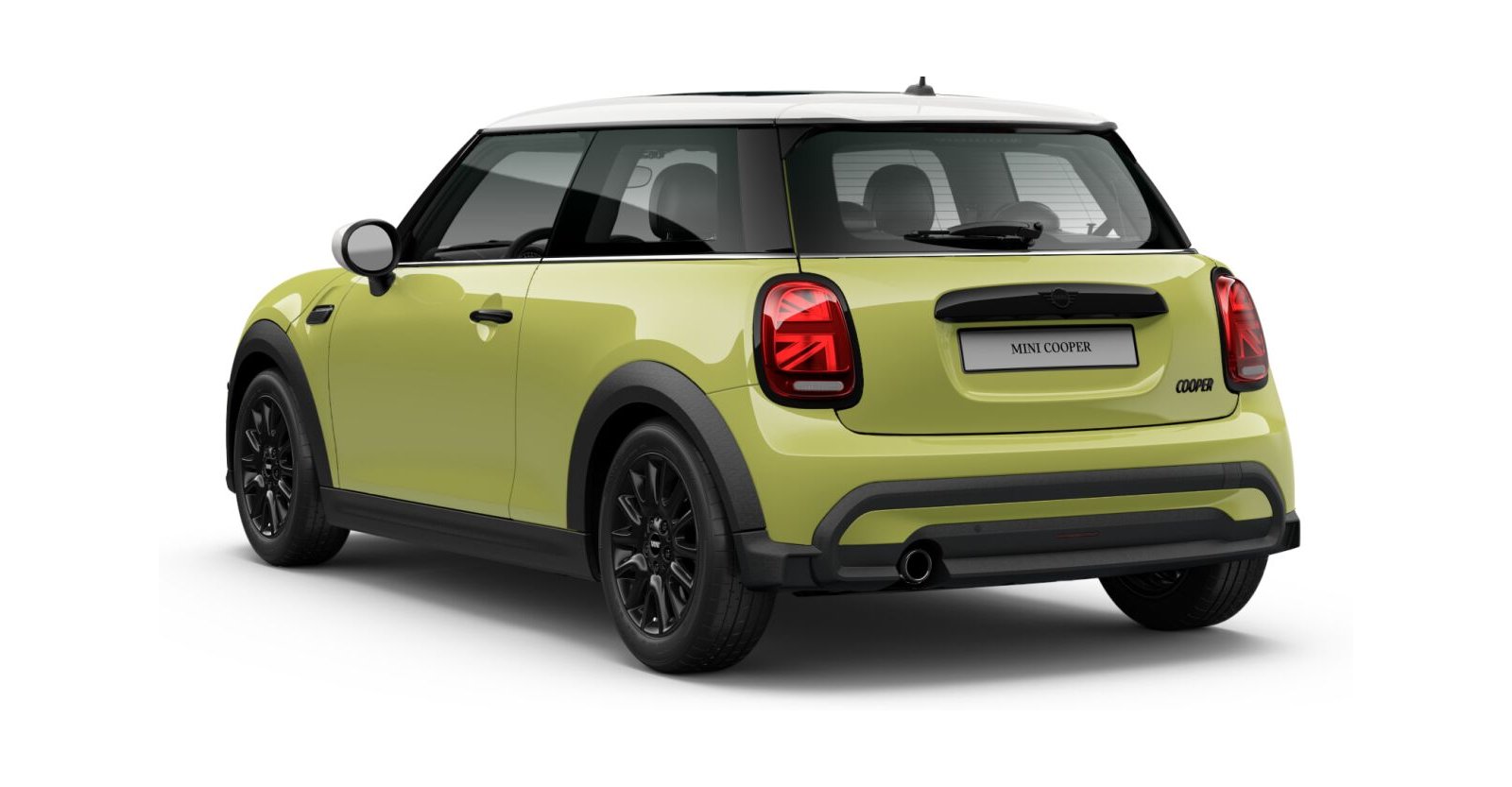 MINI MINI 3-Türer in Gelb von hinten MINI MINI 3-Türer in Gelb von hinten