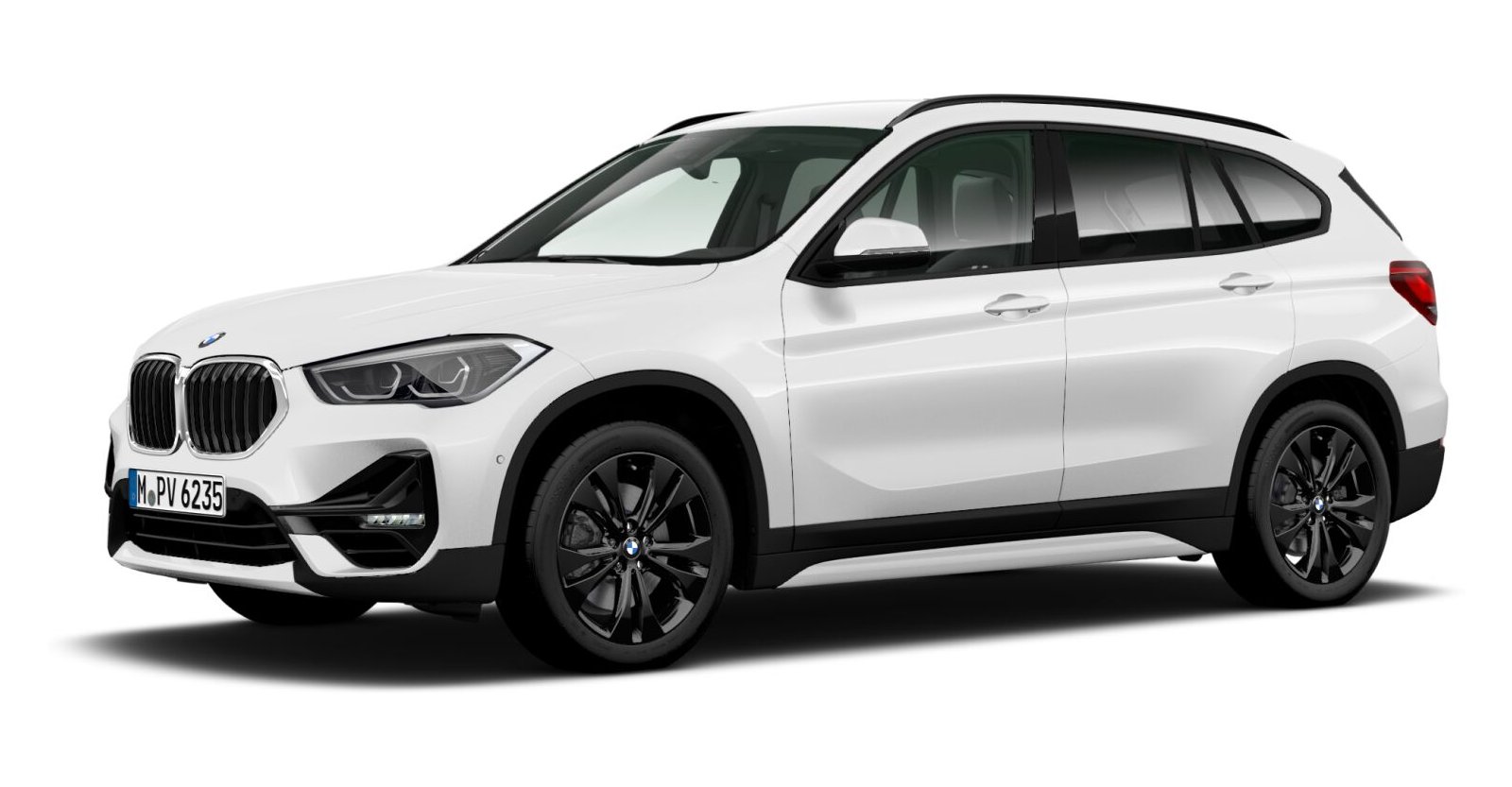 BMW X1 sDrive18i in Weiß von vorne BMW X1 sDrive18i in Weiß von vorne