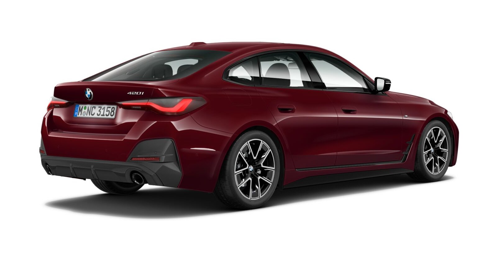 BMW BMW 4er in Rot von hinten