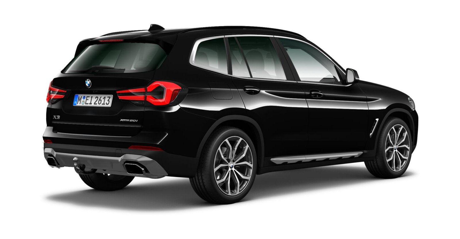 BMW BMW X in Schwarz von hinten BMW BMW X in Schwarz von hinten