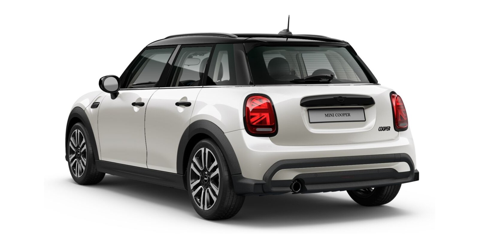 MINI MINI 5-Türer in Weiß von hinten