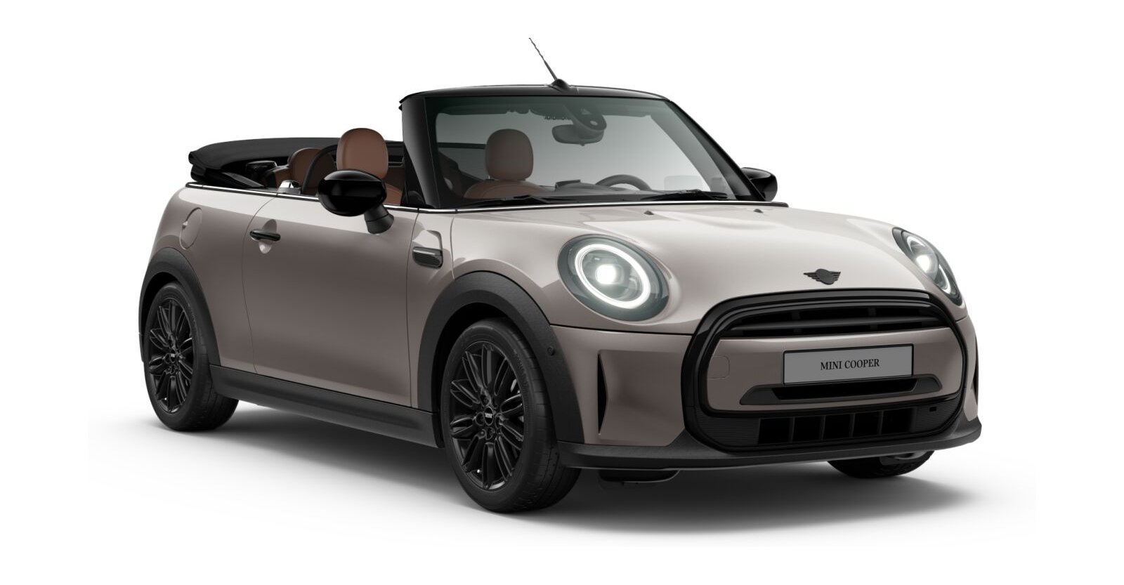 MINI Cooper Cabrio in Grau von vorne