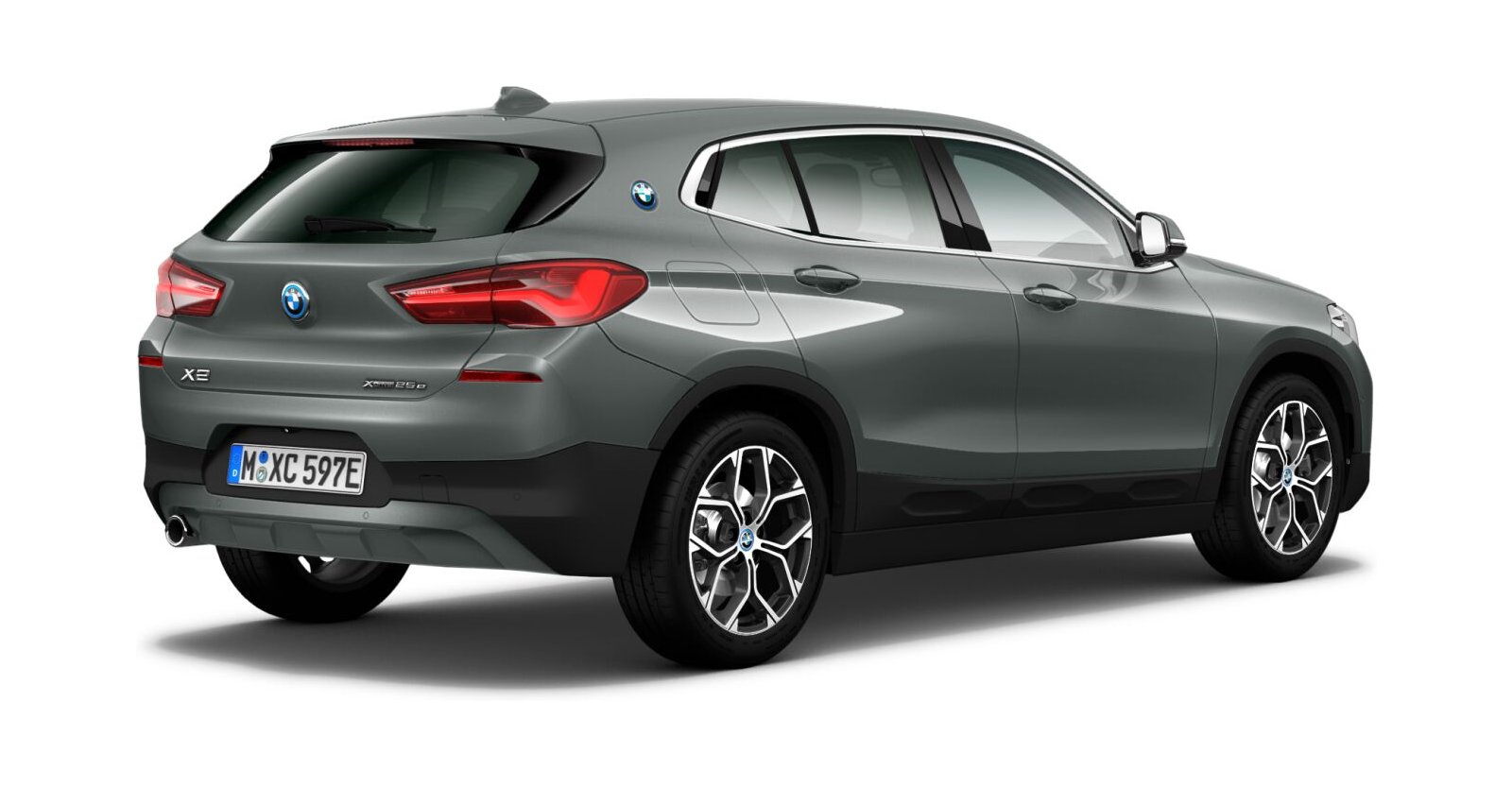 BMW BMW X in Grau von hinten BMW BMW X in Grau von hinten