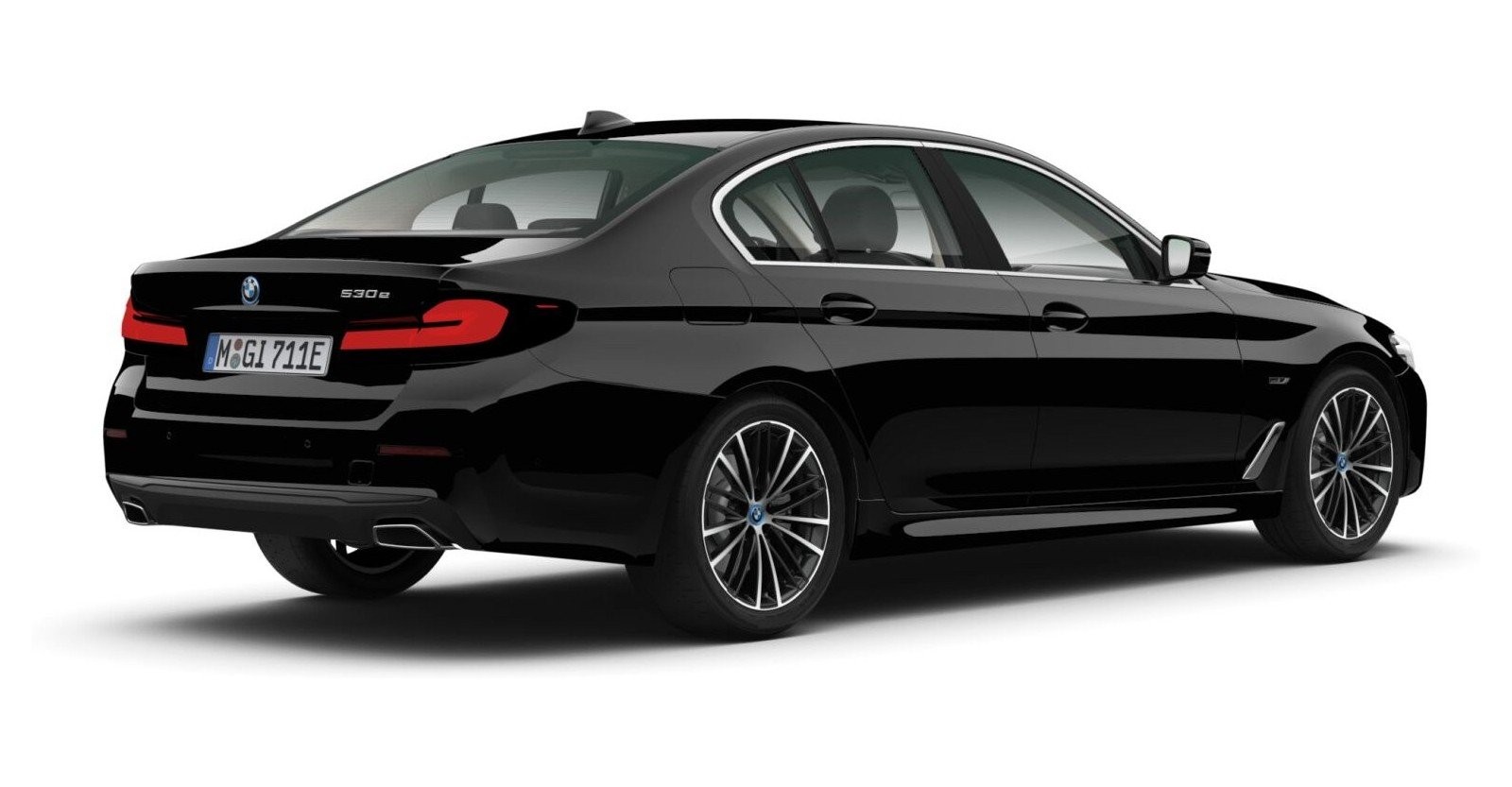 BMW BMW 5er in Schwarz von hinten BMW BMW 5er in Schwarz von hinten
