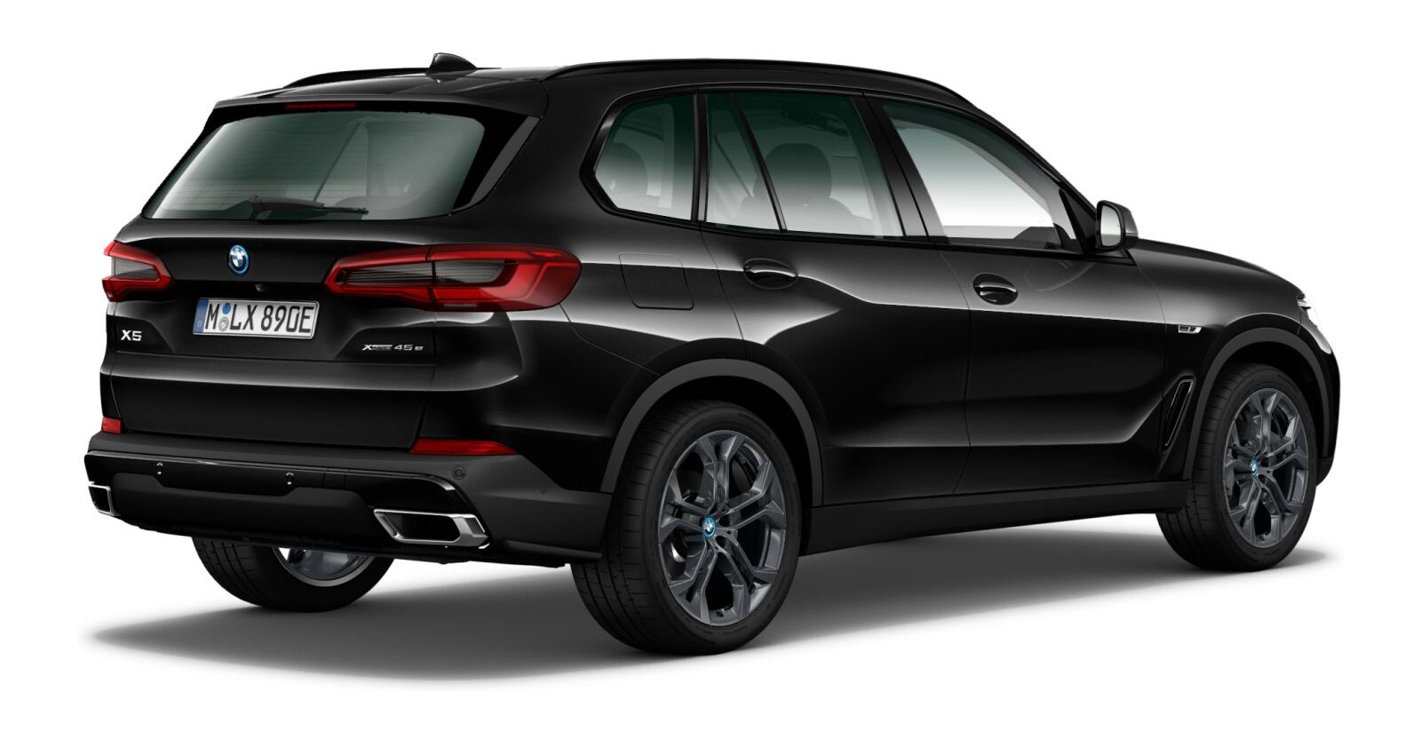 BMW BMW X in Schwarz von hinten