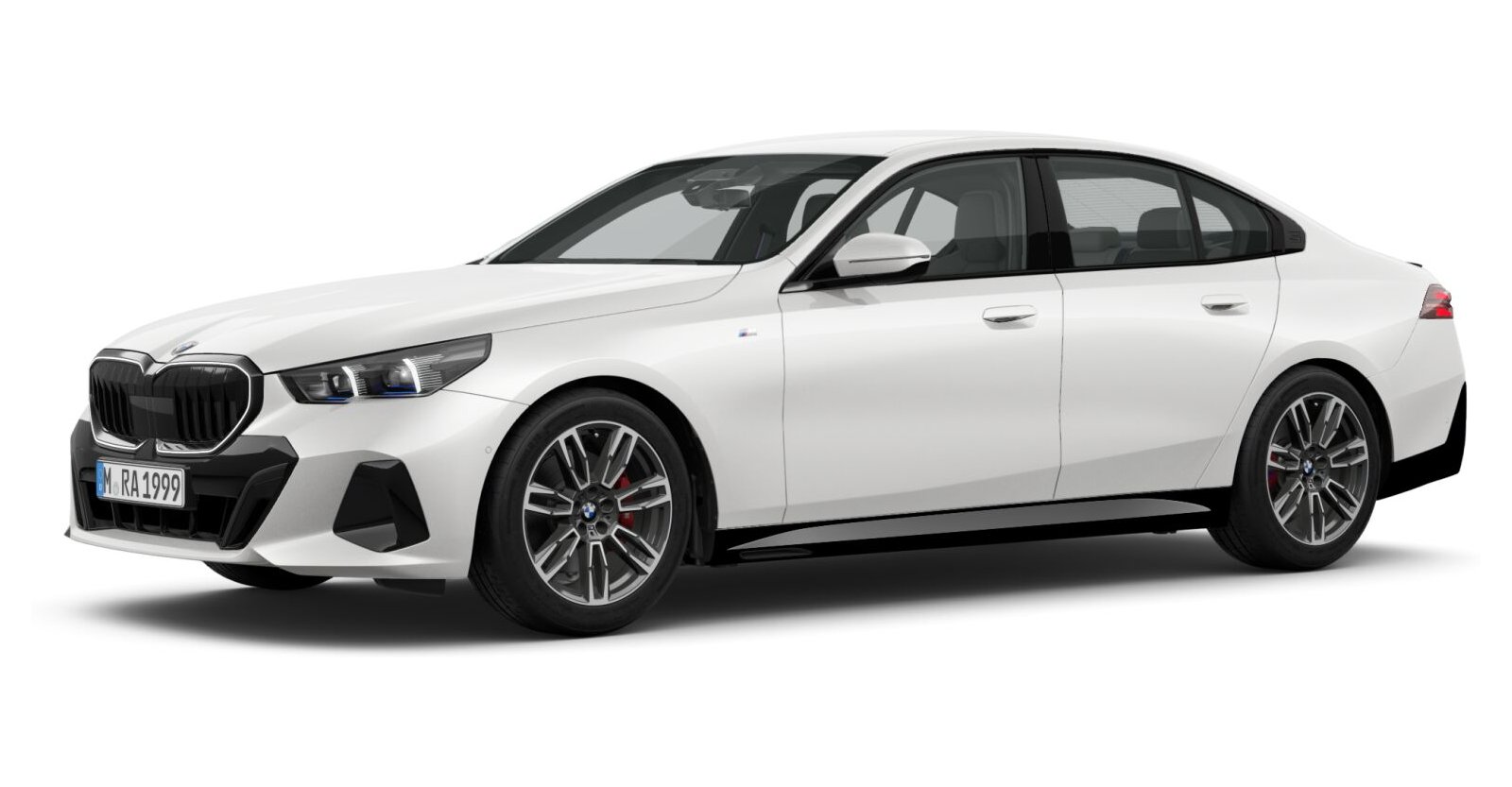 BMW BMW 5er in Weiß von vorne BMW BMW 5er in Weiß von vorne