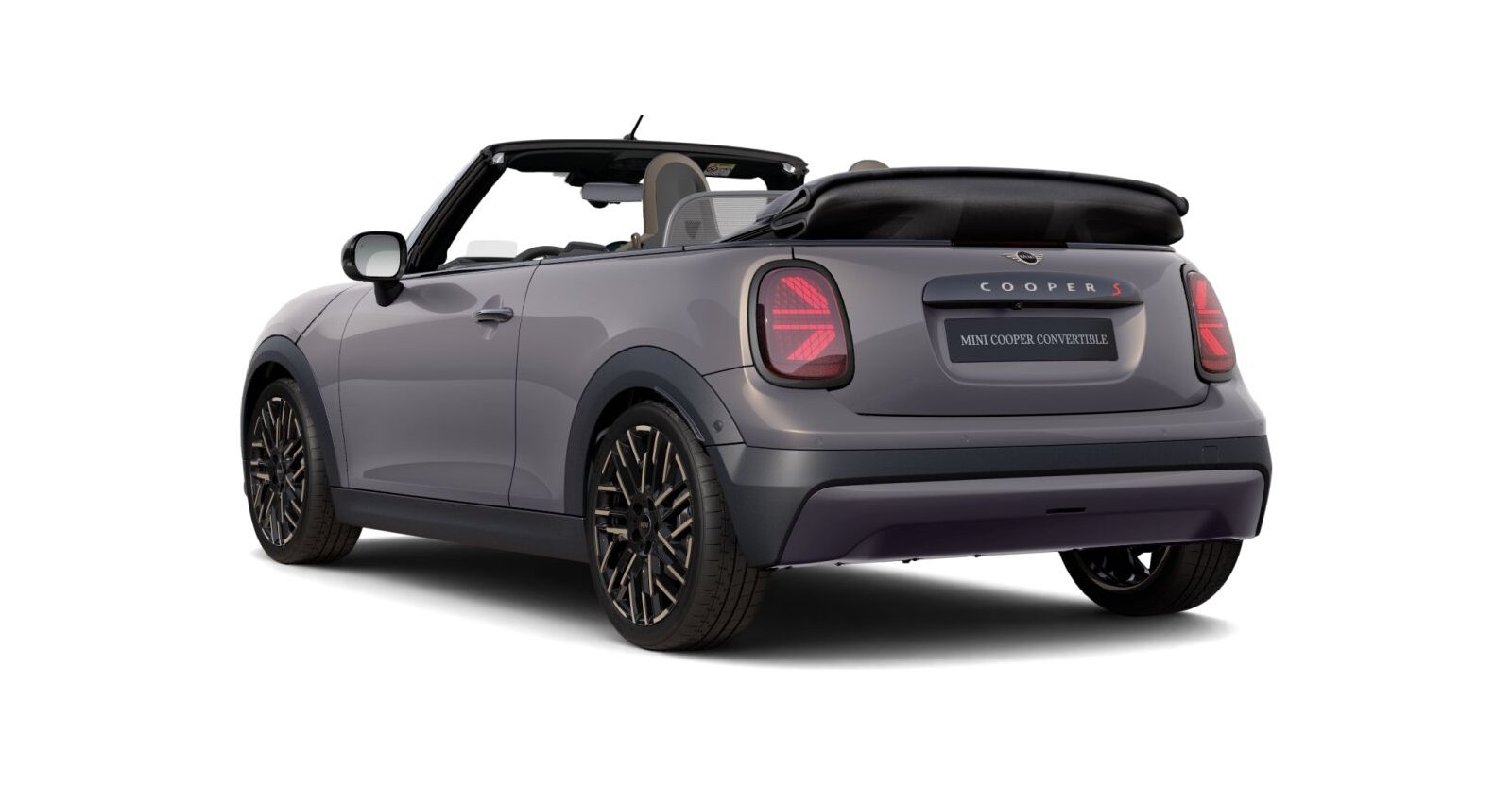 MINI MINI Cabrio in Grau von hinten MINI MINI Cabrio in Grau von hinten
