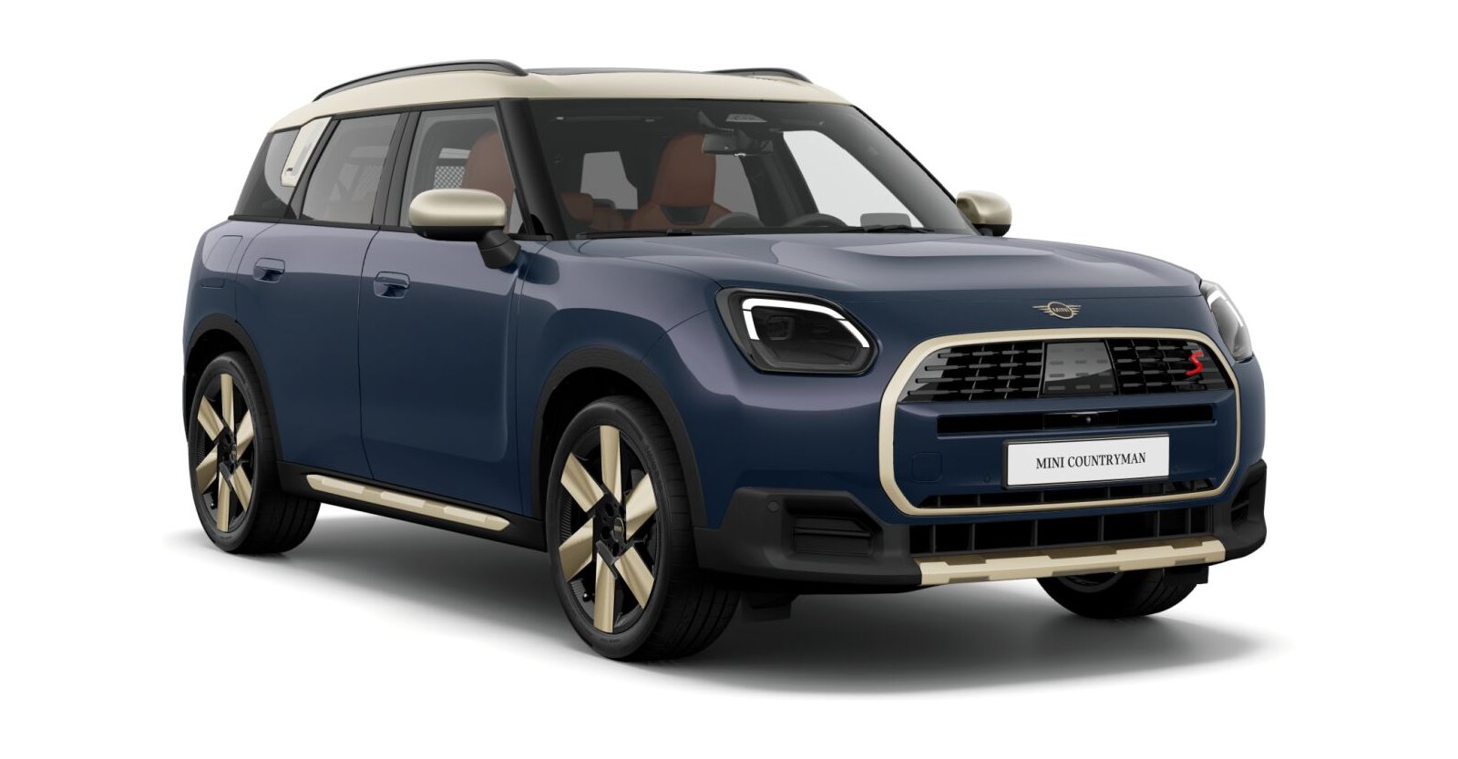 MINI MINI Countryman in Blau von vorne