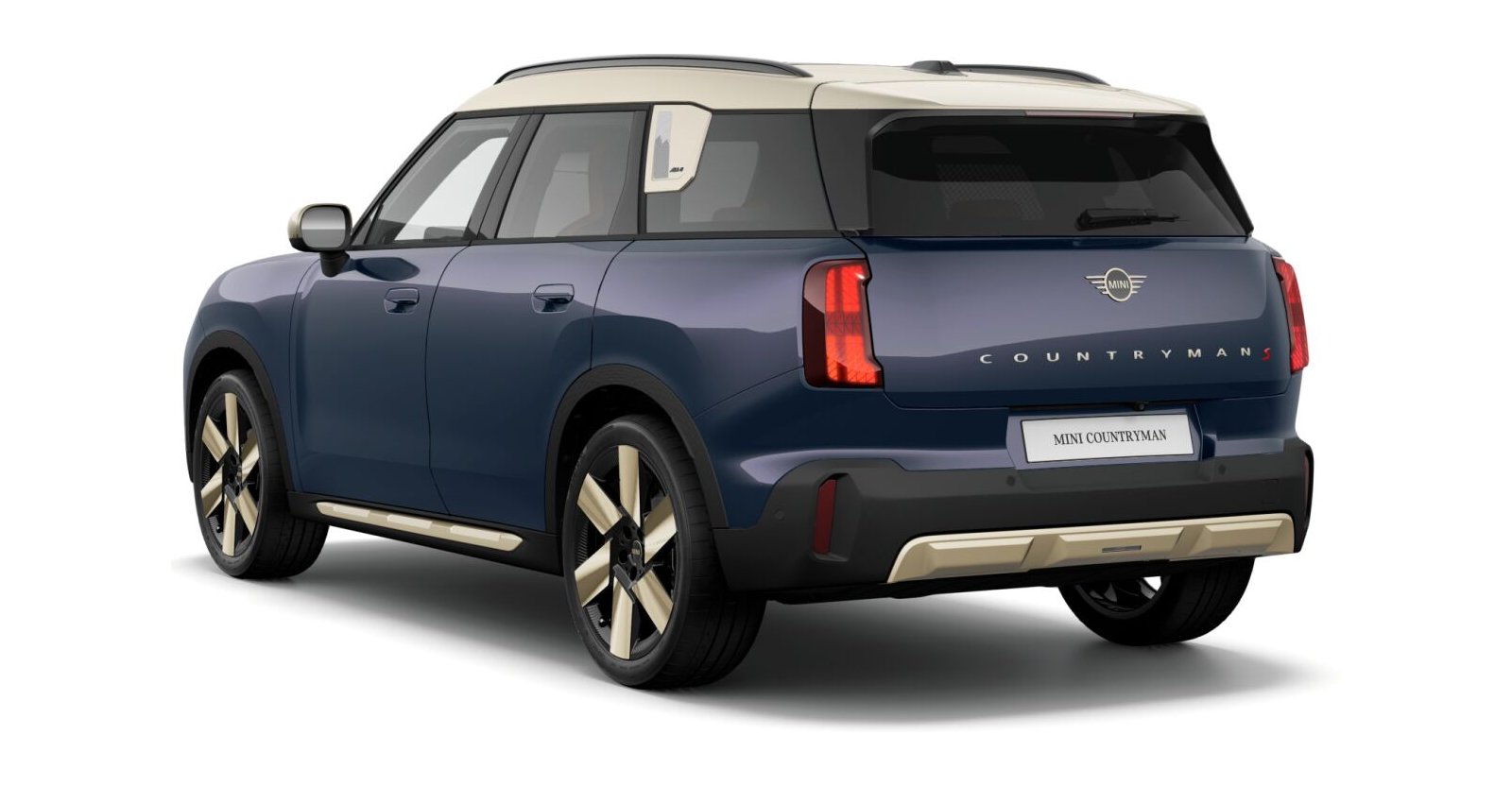 MINI MINI Countryman in Blau von hinten