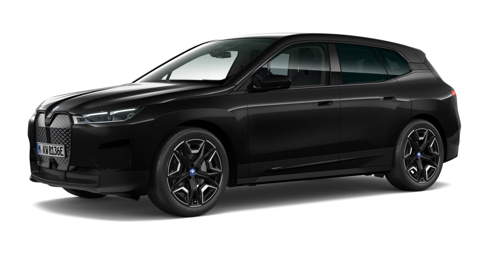 BMW BMW I in Schwarz von vorne BMW BMW I in Schwarz von vorne